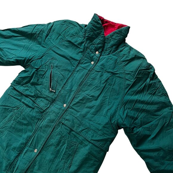 Bruit De Couloir (France) Vintage Saddle Sleeve Padded Parka : L - Picture 4 of 6